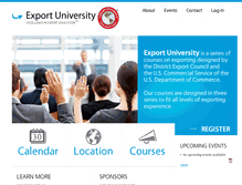 Tablet Screenshot of exportuniversity.com